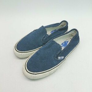 ◇ VANS ULTRACUSHLITE 裏起毛 スリッポン ローカット カジュアル 冬向け スニーカー サイズ23.5 ネイビー レディース E