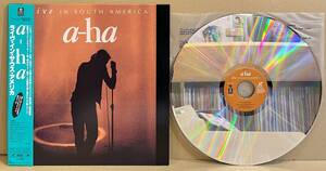 美品!■希少 国内盤 帯付 LD レーザーディスク■a-ha / Live In South America (WPLP-9106) ライブ映像 カラー 1面 約60分