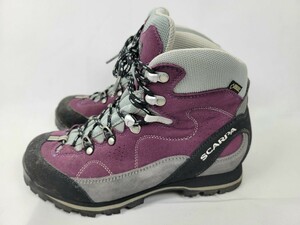 美品 ITALY製 SCARPA 登山靴 ゴアテックス 23cm程度 USW5.5 USM4.5 EU36 スカルパ トレッキングシューズ GORETEX GORE-TEX イタリア製