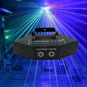 PYD64★AUCD DMX 6レンズ DMX512 RGBフビームルカラー スキャンレーザーーザーライト ネ ホットワークレームパーティーDJ