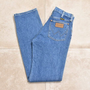 90s USA Wrangler 13MWZ denim pantsメンズ W27インチ相当 90s アメリカ製 ラングラー 13MWZ リメイクシル