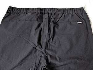 OUTDOOR PRODUCTS アウトドア プロダクツ お洒落なアンクル丈 9分丈 撥水 ストレッチパンツ　LL　黒　股下67cm　① 