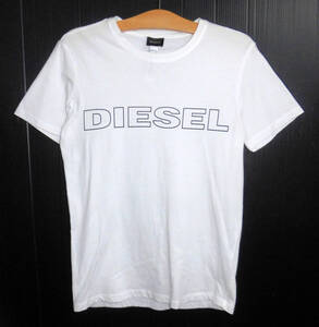 DIESEL ディーゼル 胸ロゴ Tシャツ XSサイズ 白