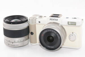 【外観特上級】PENTAX Q ダブルレンズキット 1:2.8-4.5 5-15mm 1:1.9 8.5mm　#j3753