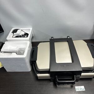 「2FA54」中古TOSHIBA 東芝 ホットプレート HGK-12WK 鉄板 たこ焼き器 ドーム型 プレート NE シャンパンゴールド 2010年製動作品（250115）