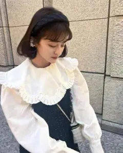 BIBIY  FRANCESCA BLOUSE WHITE ホワイト