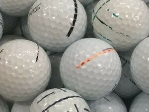 落書き タイトリスト Titleist PRO V1x シリーズ混合 30個 球手箱 ロストボール