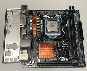 【中古】ASRock H110M-ITX i3-7100 パネル有 / LGA1151 Mini-ITX DDR4メモリ対応・M.2スロット無し