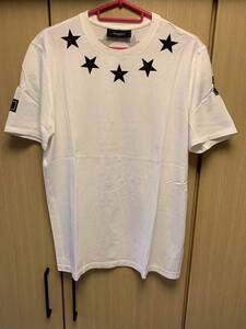 正規 10SS Givenchy ジバンシィ ジバンシー Riccardo Tisci ラウンドネック 星 スター CUBAN FIT Tシャツ 白 S 10S 7083 651