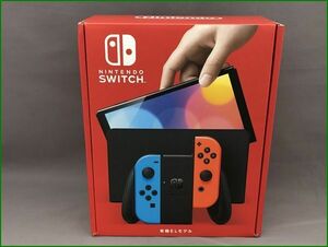 【未使用】任天堂 Nintendo Switch 有機ELモデル ネオンブルー/ネオンレッド