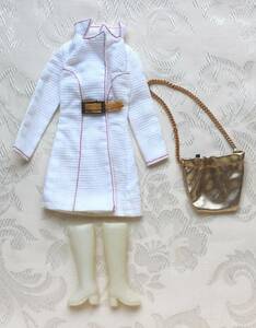 Barbie バービー ヴィンテージ OUTFIT: white and with it coat #3352 COMPLETE（すべて揃っています。） 741