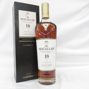 1円～【未開栓】The MACALLAN ザ・マッカラン 18年 2022 シェリーオーク ウイスキー 700ml 43% 箱付 11736456 1223