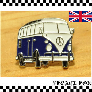 英国 インポート Pins Badge ピンズ ピンバッジ 画鋲 VW Camper Van ワーゲンバス Type2 peace ピース イギリス UK GB 379