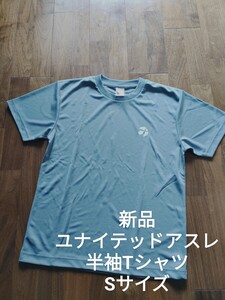 新品 ユナイテッドアスレ オリジナルロゴ 半袖 Tシャツ ドライ グレー S