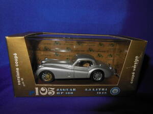 1/43　BRUMM　ジャガー　JAGUAR　XK120　3.5　LITRI　1948年　ハードトップ仕様　シルバー　ブルム　イタリア製　MADE IN ITALY