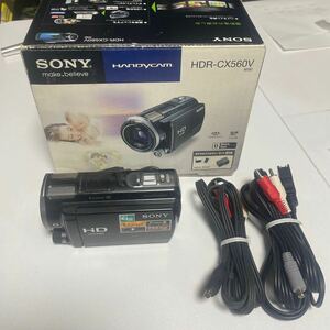 瀧511 ② ソニー SONY デジタルビデオカメラ ハンディカム HDR-CX560V ブラック 2011年製 小型 高画質 中古 箱付 中古