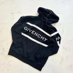 GIVENCHY コントラスト ロゴ刺繍 スウェットプルオーバーパーカー XS