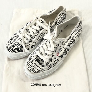 TEI 【中古品】 COMME DES GARCONS コムデギャルソン SUPERGA スペルガ コラボスニーカー ホワイト 28cm 〈162-240405-MK-11-TEI〉