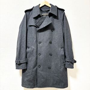 ライナー付き◎【UNITED ARROWS】ユナイテッドアローズ ウール トレンチコート グレー 中綿 通勤 通学 スーツ ビジネス サイズM/Y20841SS