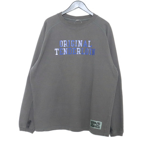 TENDERLOIN FREEDOM SLEEVE CUT&SEW Lサイズ チャコールグレー テンダーロイン フリーダムスリーブ長袖カットソー Tシャツ ロンT 20aw