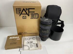 ニコン Nikon ED AF VR-NIKKOR 80-400mm F4.5-5.6 D 望遠レンズ 元箱ソフトケース付【10350】80