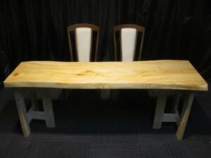 E021　桧　ヒノキ　一枚板　テーブル　カウンター　棚　椅子　ベンチ　板　天板　ダイニング　座卓　ローテーブル　一枚板テーブル