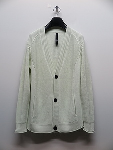 SALE30%OFF/wjk・ダブルジェイケイ/elbow patch cardigan/lime white・M