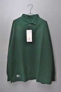 FreshService PIQUE JERSEY L/S POLO GREEN フレッシュサービス ピケ ジャージ 長袖 ポロ シャツ グリーン M