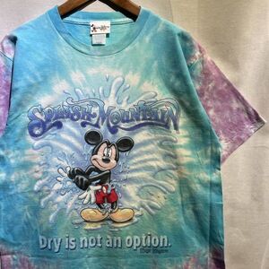 希少! 90s Disney スプラッシュマウンテン Tシャツ USA製 M ビンテージ ミッキー アトラクション ライド ディズニーランド ムービー