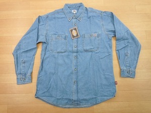 g197★新品★サイズ L★DICKIES ディッキーズ FB460U デニムシャツ★ワークシャツ ボンマックス★カラー7 ブルー★即決★