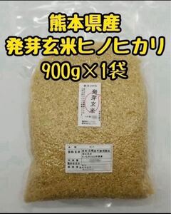 熊本県産 令和6年新米100% 発芽玄米 900g ヒノヒカリ　