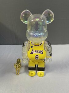 BE@RBRICK ベアブリック NBA Lakers LeBron James レイカーズ レブロン・ジェームズ 400％ 中古 TN 1