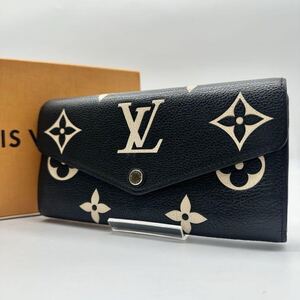 美品　現行　LOUIS VUITTON　ルイヴィトン アンプラント ポルトフォイユ サラ バイカラー 長財布　箱付き　RFID　ユニセックス　