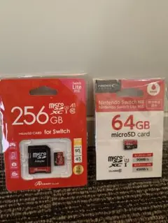 ★新品　microSD カード　2個セット　64GB 256GB★switch