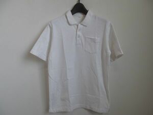 (54289)キッズ　半袖　ポロシャツ　ホワイト　170㎝　USED