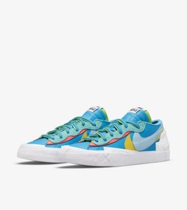 【新品未使用 NIKE 28㎝ sacai当選 KAWS × sacai × Nike Blazer Low US10 カウズ × サカイ × ナイキ ブレーザー ロー ブルー】