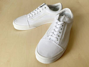 26.5cm 白 バンズ オールドスクール VANS OLD SKOOL TRUE WHITE US8.5/26.5cm VN000D3HW00