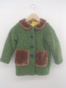 ◇ Sunny Landscape キッズ 子供服 長袖 ニット ジャケット コート サイズ95 グリーン ブラウン レディース メンズ P