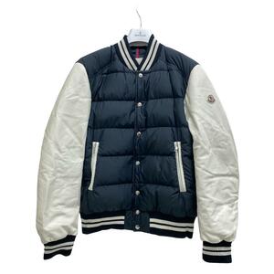 MONCLER/モンクレール VENTOUX 22年 1 スタジャン レザー ダウンジャケット ブラック メンズ ブランド