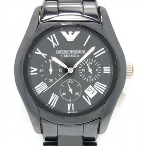EMPORIOARMANI(アルマーニ) 腕時計 AR-1400 メンズ クロノグラフ 黒