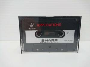 SHARP MZ-80B アプリケーション APPLICATIONS テープ