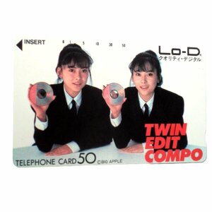 ★未使用・テレカ★中山美穂★Lo-D(日立製作所) TWIN EDIT COMPO★テレホンカード・50度数・裏面に擦れあり★女性タレント・芸能★M790