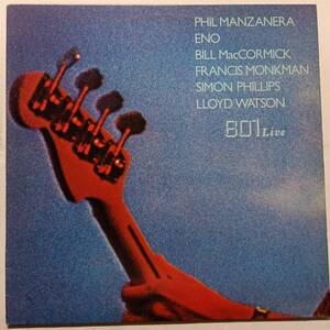 即決 PHIL MANZANERA BRIAN ENO 801 Live　UK 再発　フィル・マンザネラ ブライアン・イーノ　　YA