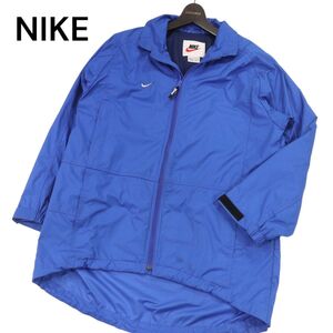 90s★ NIKE ナイキ 白タグ 通年 ジップ ブルゾン ジャケット Sz.M　メンズ ビンテージ 古着 青　I3T00951_8#O