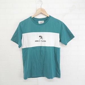 ◇ Arnold Palmer アーノルドパーマー 半袖 Tシャツ カットソー サイズM グリーン メンズ P