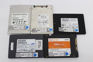 メーカーいろいろ SSD 128GB 2.5 SSD SATA 動作品 5個セット☆