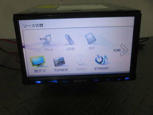 W4508 KENWOOD SD ナビ MDV-L502 DVD CD SD TV地デジフルセグ内臓 録音 彩速ナビ 2DIN