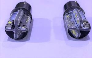 24V用 S25 LED 48連シングル球　シリコンタイプ　ホワイト　2個セット　トラック　トレーラー　バス　ダンプ　車幅灯　バックランプなど