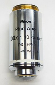 Nikon 顕微鏡 対物レンズ★Plan Apo 100x1.40 Oil NCG DIC H/N2 ∞/ 0 WD 0.17☆概ね美品 現状優先品☆Z0513066