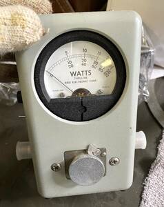 Bird Model 43 RF ワットメーター　出力計　革ケース付　Wattmeter 電力計　[bird electronic thruline]